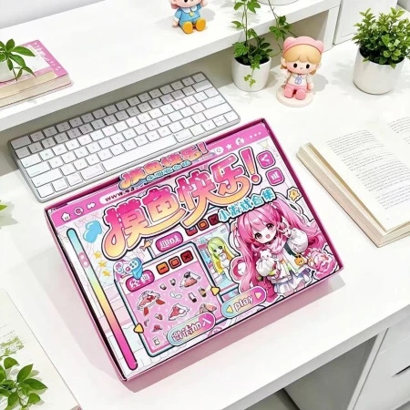 New product Fishing mini-game set: Creative collage adventure Challenge game stickers, cartoon with built-in die-cut children's educational gift packaging New product Fishing mini-game set: Creative collage adventure Challenge game stickers, cartoon with built-in die-cut children's educational gift packaging